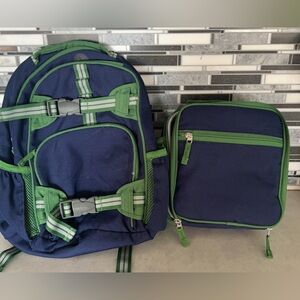 Pottery Barn book bag and lunch box